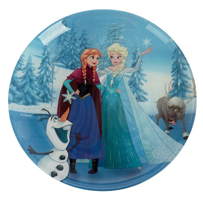 Тарелка десертная 20,5 см "Холодное сердце. Анна, Эльза, Олаф и Свэн"