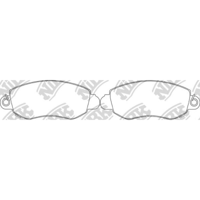 Колодки тормозные дисковые, комплект NIBK PN0164