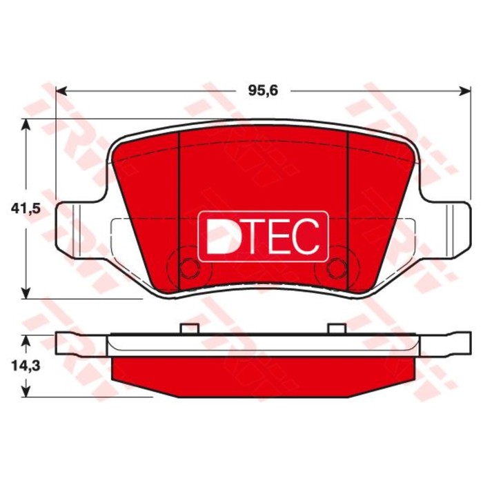Колодки тормозные дисковые TRW GDB1481DTE