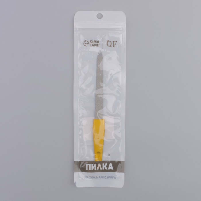 Пилка металлическая для ногтей, 15см, цвет золотой