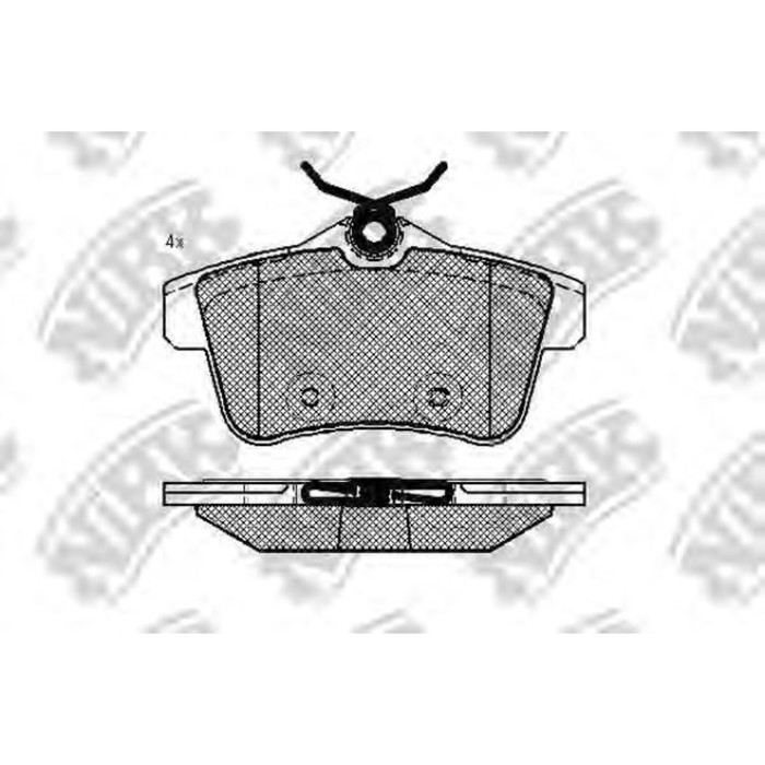 Колодки тормозные дисковые NIBK PN0473