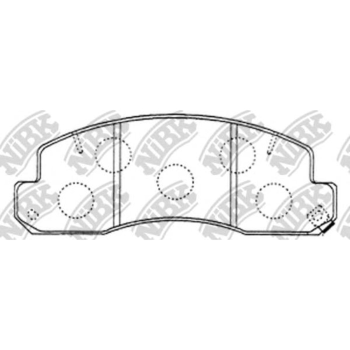 Колодки тормозные дисковые, комплект NIBK PN1388