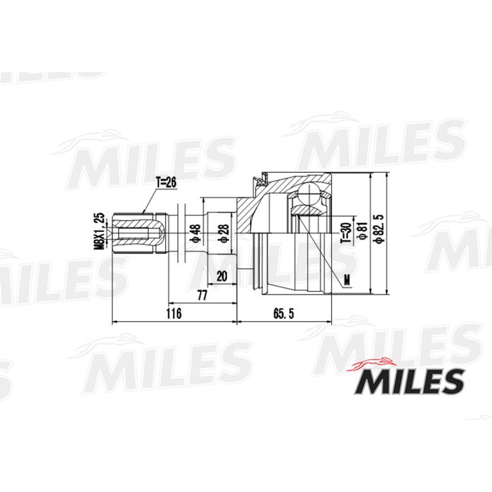 Шрус MILES GA20447