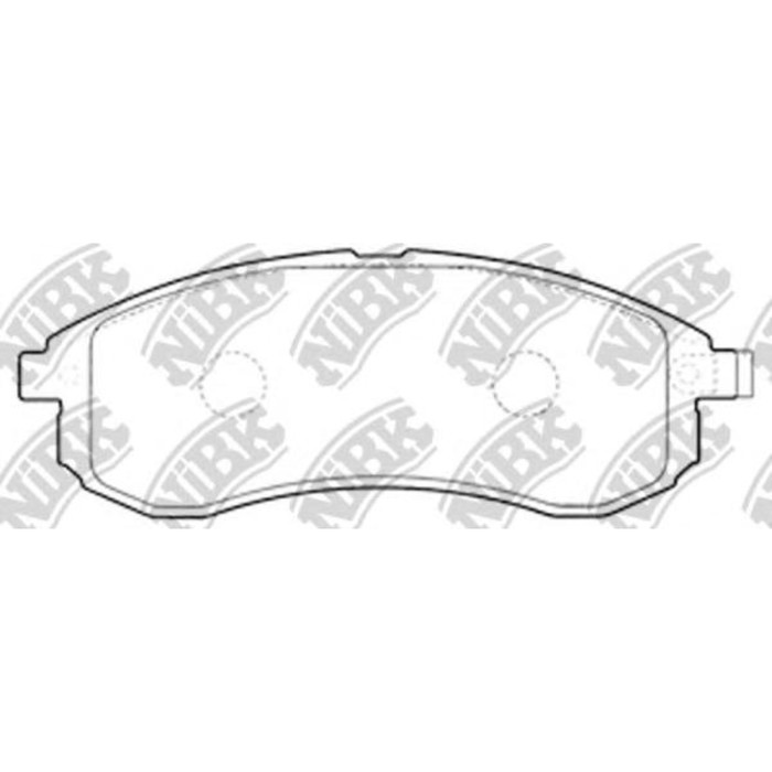Колодки тормозные дисковые NIBK PN3808