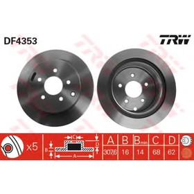 

Диск тормозной TRW DF4353