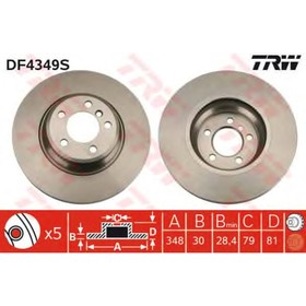 

Диск тормозной TRW DF4349S