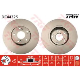 

Диск тормозной TRW DF4432S