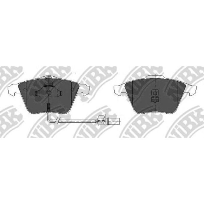 Колодки тормозные дисковые, комплект NIBK PN0335W