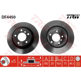 

Диск тормозной TRW DF4450
