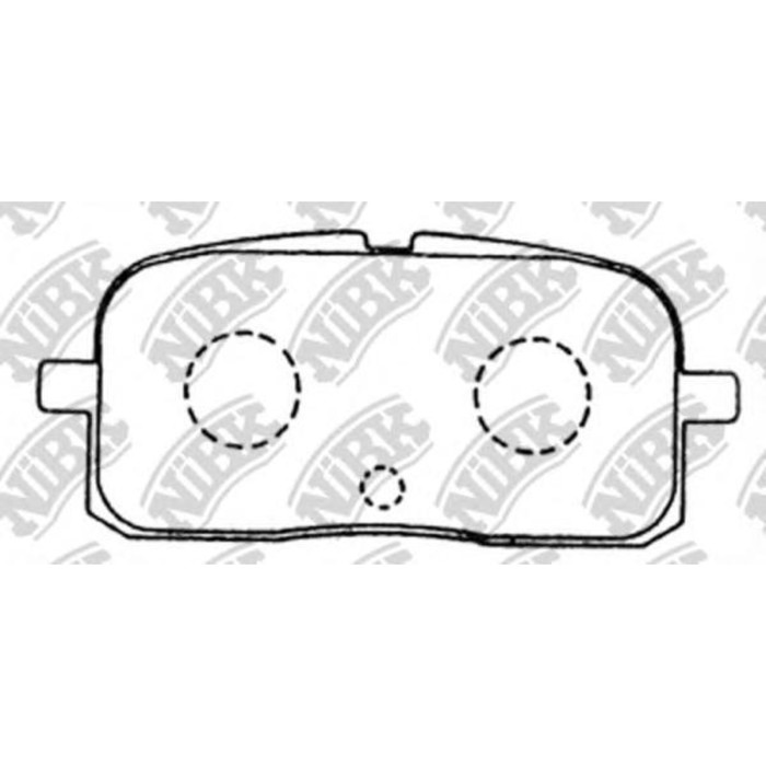 Колодки тормозные дисковые NIBK PN1178