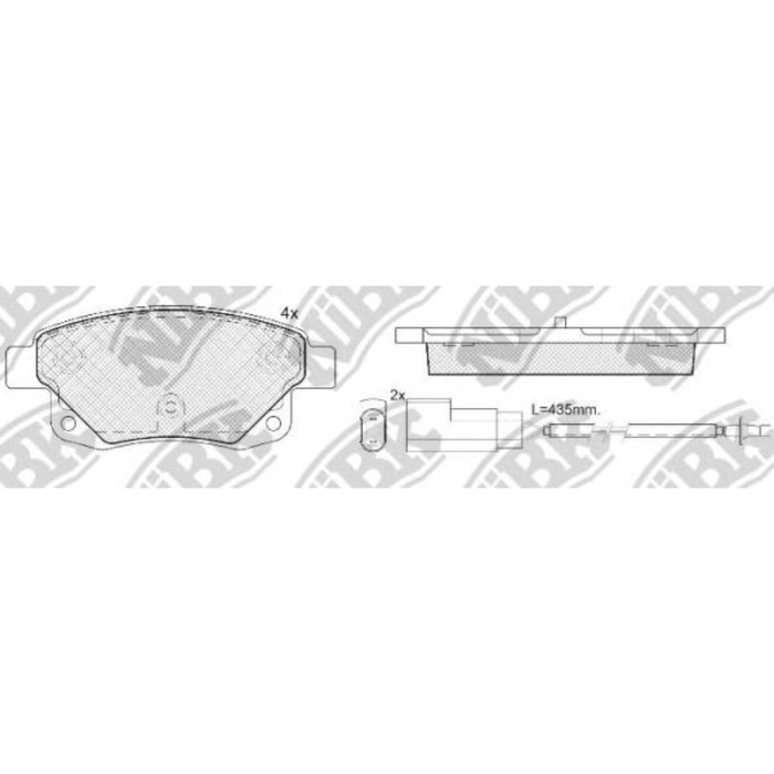 Колодки тормозные дисковые NIBK PN0431W