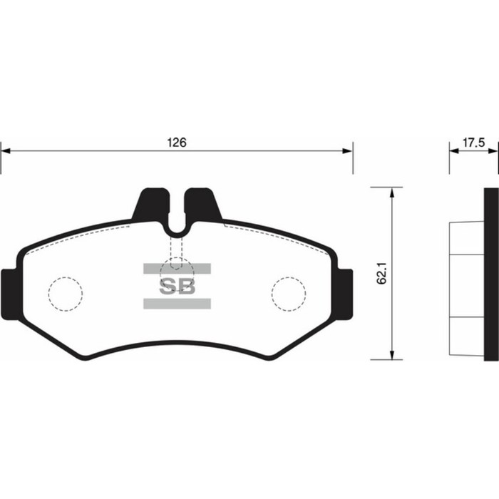 Колодки тормозные дисковые SANGSIN SP1278
