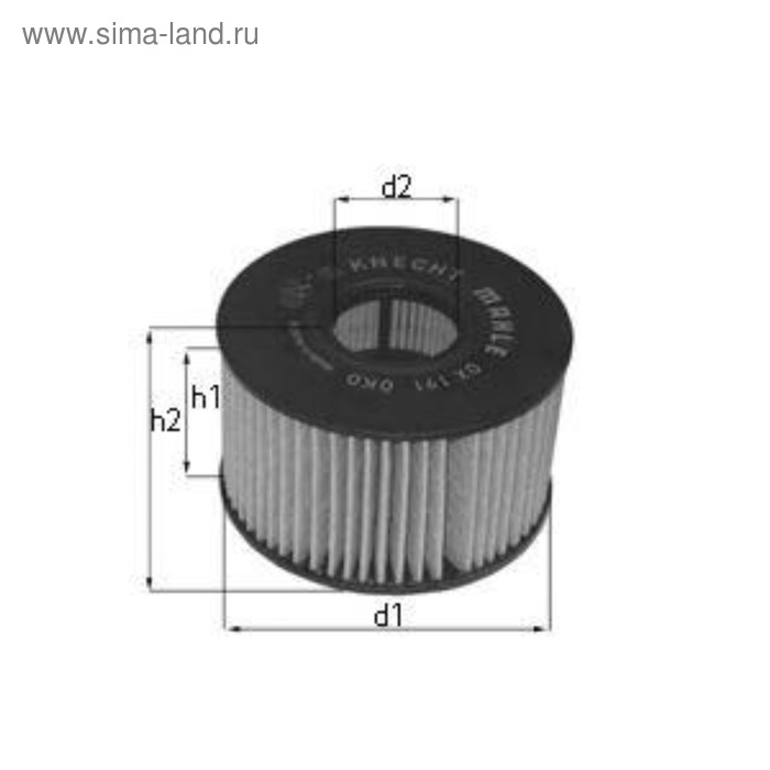 Фильтр масляный  KNECHT OX371D