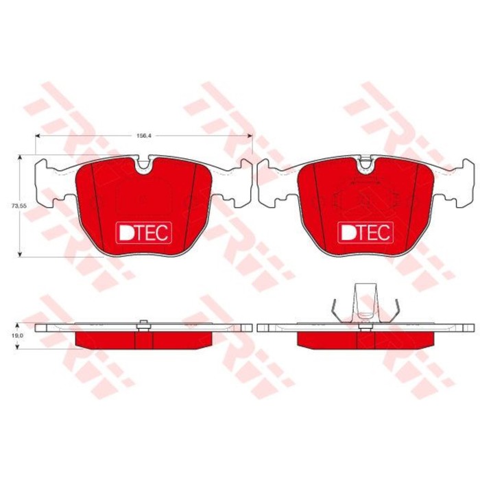 Колодки тормозные дисковые TRW GDB1261DTE
