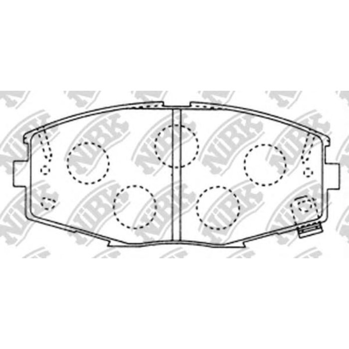Колодки тормозные дисковые NIBK PN1141