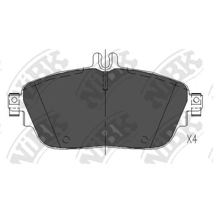 Колодки тормозные дисковые NIBK PN31009