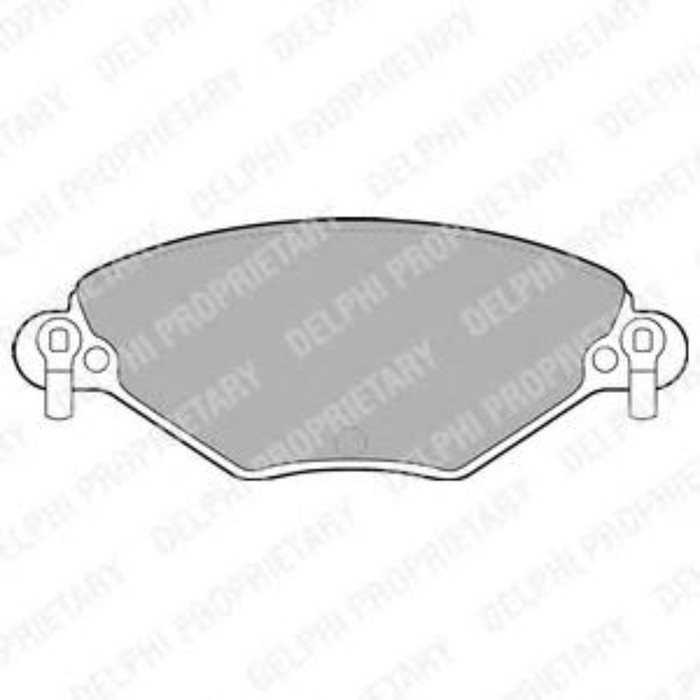 Колодки тормозные DELPHI LP1654