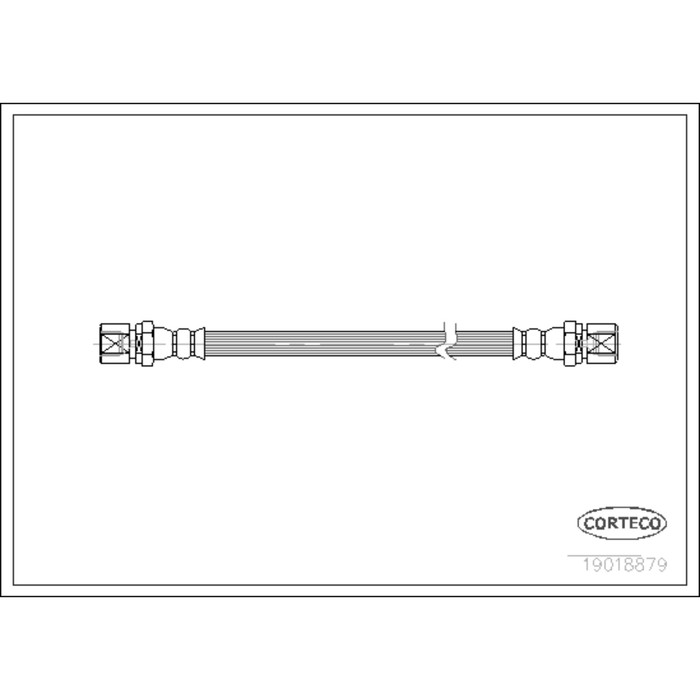 Шланг тормозной Corteco 19018879