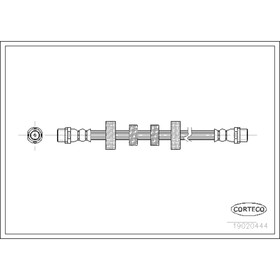 

Шланг тормозной Corteco 19020444