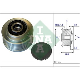 

Шкив генератора INA 535009710