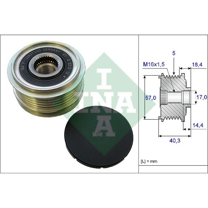Шкив генератора INA 535018710