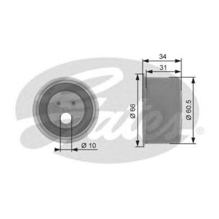 Ролик ремня ГРМ GATES T41054
