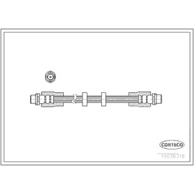 

Шланг тормозной Corteco 19036318