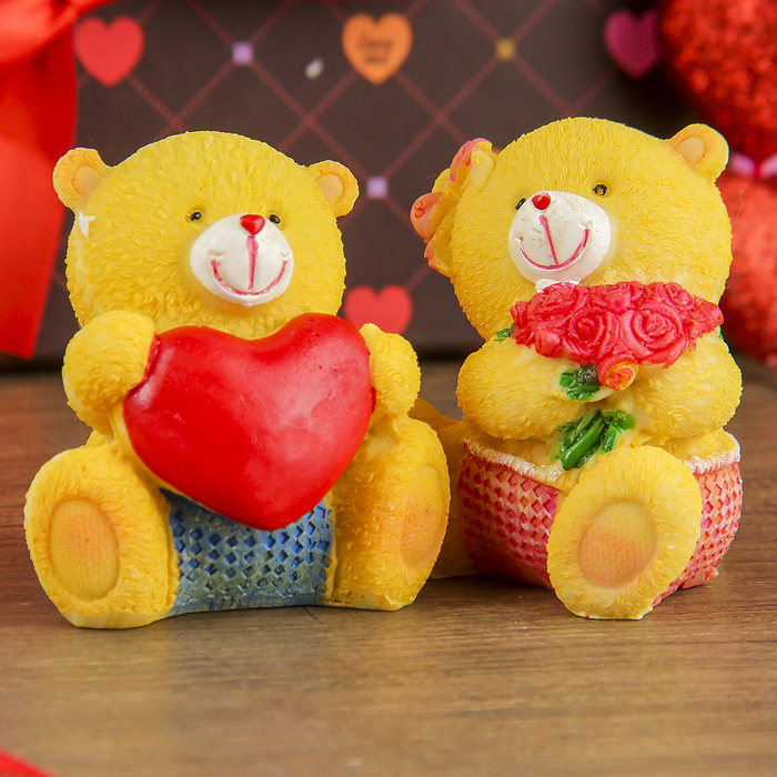 Сувенир "Медвежата милые" набор 12 шт.