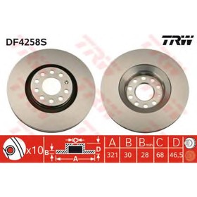 

Диск тормозной TRW DF4258S