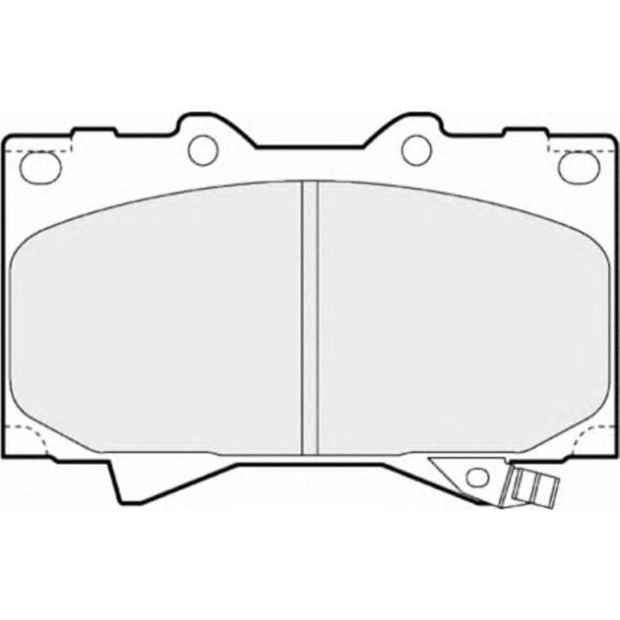 Колодки тормозные FERODO FDB1456