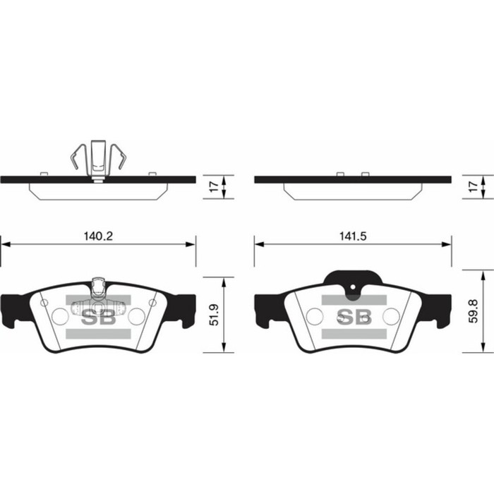 Колодки тормозные дисковые SANGSIN SP2190