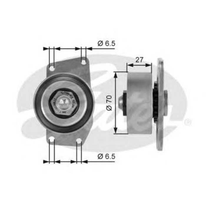 Ролик ремня приводного GATES T38232