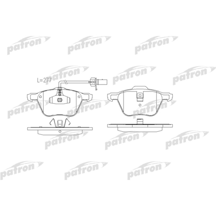 Колодки тормозные Patron PBP1497