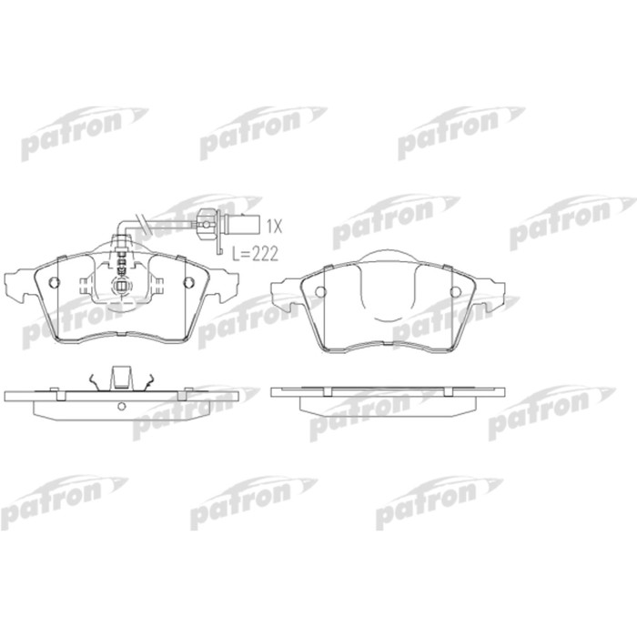 Колодки тормозные Patron PBP1518