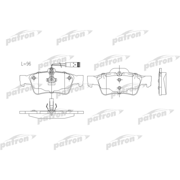Колодки тормозные Patron PBP1526