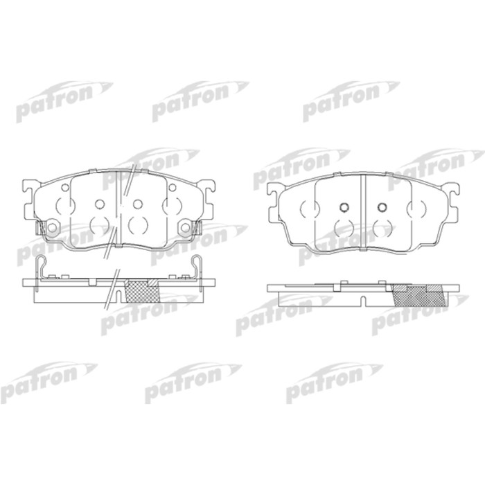 Колодки тормозные Patron PBP1557