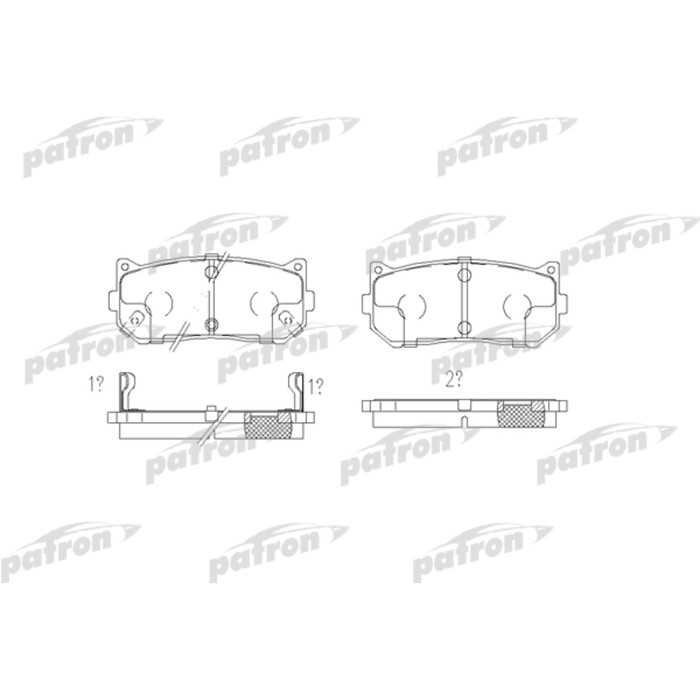 Колодки тормозные Patron PBP1569