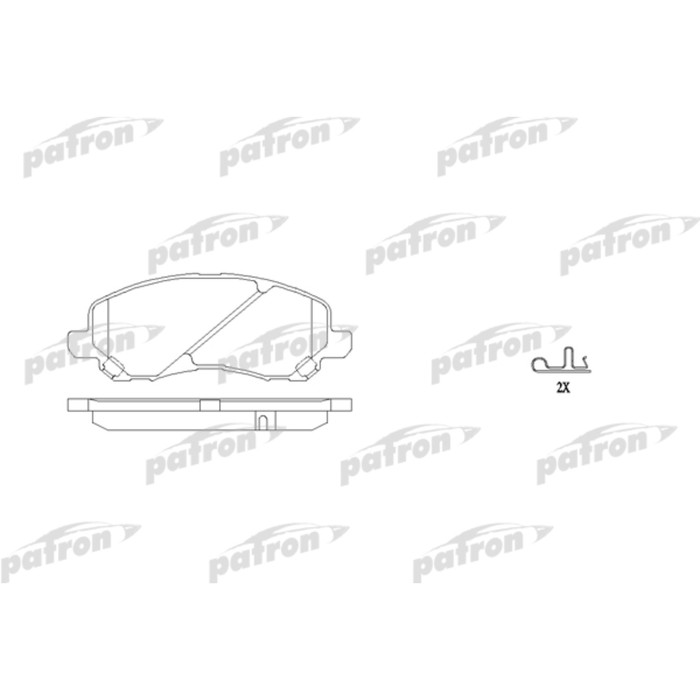 Колодки тормозные Patron PBP1621