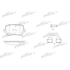 

Колодки тормозные Patron PBP1636