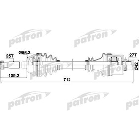 

Полуось Patron PDS0076