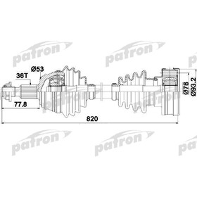 

Полуось Patron PDS0083
