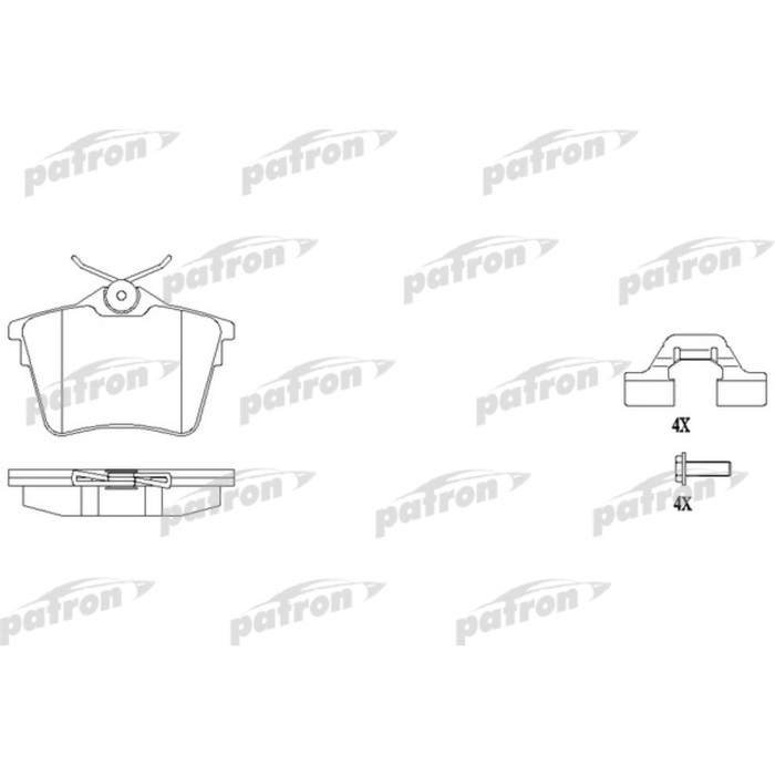 Колодки тормозные Patron PBP1727