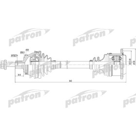 

Полуось Patron PDS0110