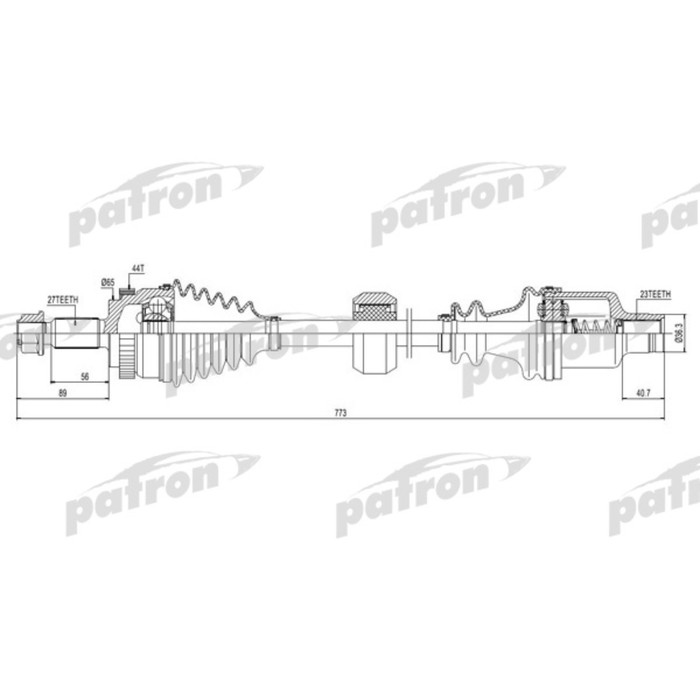 Полуось Patron PDS0118
