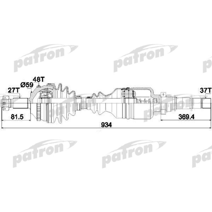 Полуось Patron PDS0145