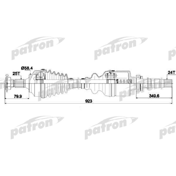 Полуось Patron PDS0146
