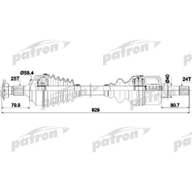 

Полуось Patron PDS0147