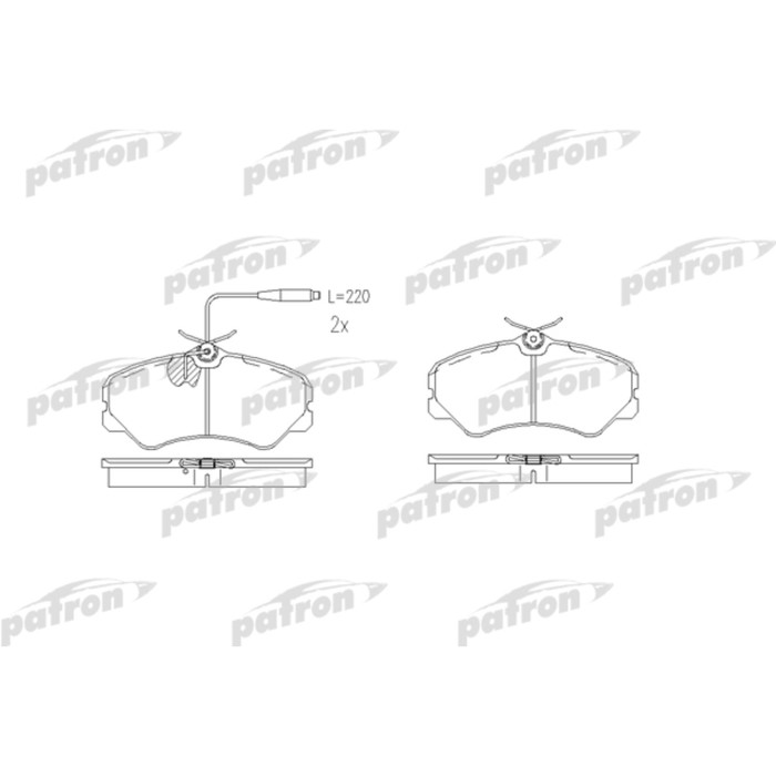 Колодки тормозные Patron PBP510