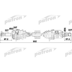 

Полуось Patron PDS0193