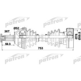 

Полуось Patron PDS0207